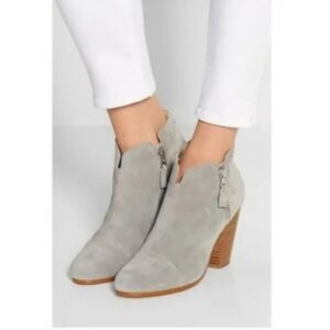 Rag and Bone, Margot boots, light gray suede